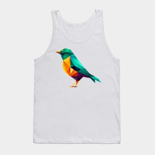 Paradise Bird - Geometric bird design for the environment Tank Top